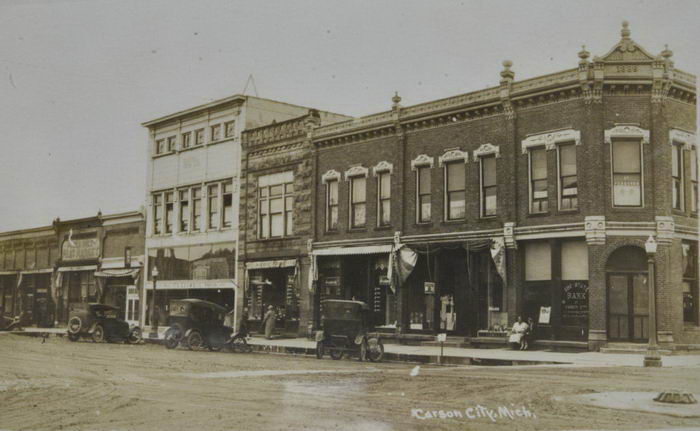 Carson City - Old Carson City Mi Postcard (newer photo)